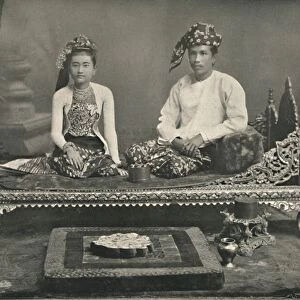 Burmese Prince and Princess, 1900. Creator: Unknown