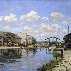 The Canal Saint-Martin, Paris, 1872. Artist: Alfred Sisley