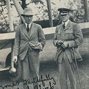 Captain John Alcock and Lieutenant Arthur Whitten Brown, British aviators, c1919 (c1937)