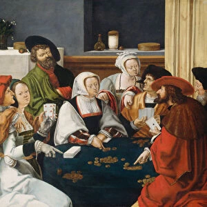 The Card Players, probably c. 1550 / 1599. Creator: Anon