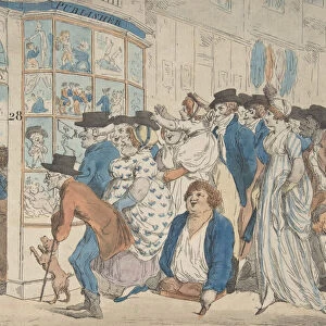 Caricature Shop of Piercy Roberts, 28 Middle Row, Holborn, 1801. Creator: Piercy Roberts