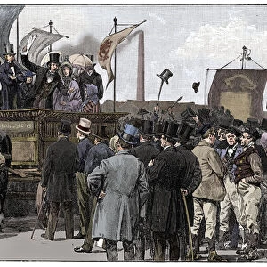 The Chartist Demonstration on Kennington Common, 1848, (1900). Artist: William Barnes Wollen