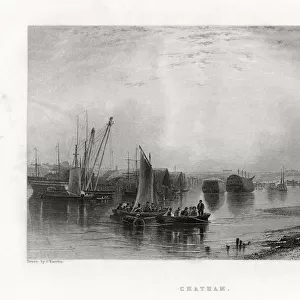 Chatham, Kent, 1860. Artist: E Finden