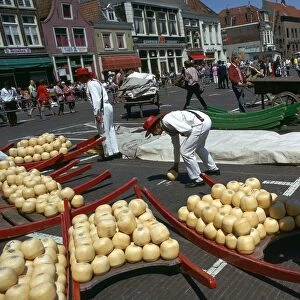 Cheese market in Holland