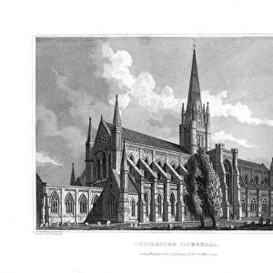 Chichester Cathedral, Chichester, West Sussex, 1829. Artist: Fenner, Sears & Co