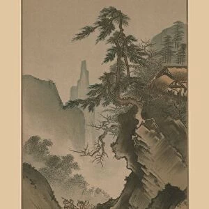 Chinese landscape, 16th century, (1886). Artist: Kano Masanobu
