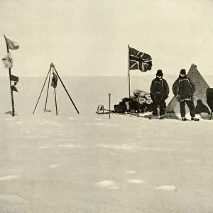 The Christmas Camp on the Plateau, December 1908, (1909). Artist: Ernest Shackleton
