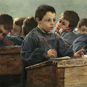 In the classroom, 1886. Creator: Martin des Amoignes, Paul Louis (1858-1925)