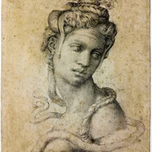 Cleopatra, c. 1535. Artist: Buonarroti, Michelangelo (1475-1564)