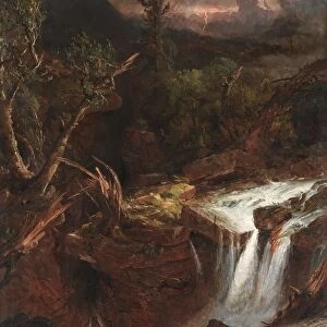 The Clove - A Storm Scene in the Catskill Mountains, 1851. Creator: Jasper F. Cropsey (American