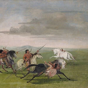 Comanche Feats of Horsemanship, 1834-1835. Creator: George Catlin