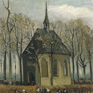 Congregation Leaving the Reformed Church in Nuenen, 1884-1885