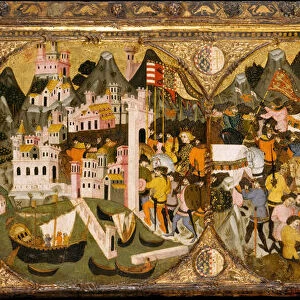 The Conquest of Naples by Charles of Durazzo, 1381-82. Creator: Master of Charles of Durazzo