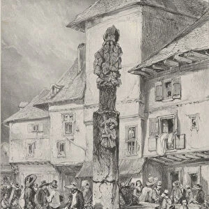 Croix de Chaudesaigues, 1831. Creator: Godefroy Engelmann