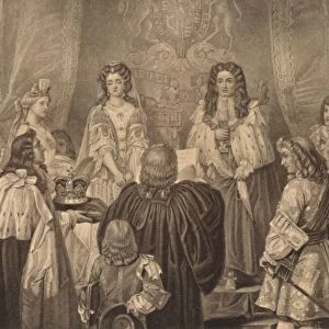 The Crown Offered to William and Mary, 1689, 1886. Artist: Herbert Bourne