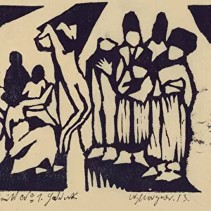 Crucifixion I, 1913. Creator: Morgner, Wilhelm