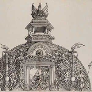 The Cupola and Imperial Crown on the Central Portal, from the Arch of Honor, proof