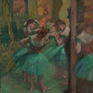 Dancers, Pink and Green, ca. 1890. Creator: Edgar Degas