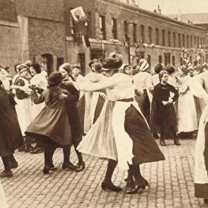 Dancing celebrates the end of war, 1918 (1935)