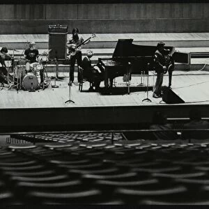 The Dave Brubeck Quartet rehearsing on stage at the Royal Festival Hall, London, 10 November 1979