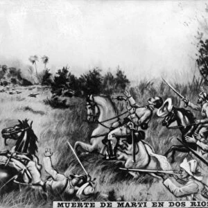 Death of Marti in the Battle of Two Rivers, (1895), 1920s