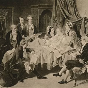 The Deathbed of Mozart, 1910. Creator: Henry Nelson O Neil