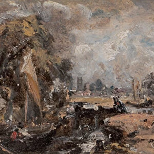 Dedham Lock, between 1819 and 1820. Creator: John Constable