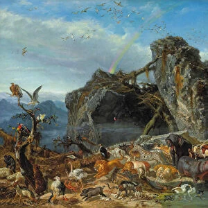 After the Deluge, ca 1865. Creator: Palizzi, Filippo (1818-1899)