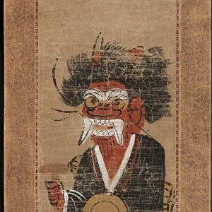 Demon Intoning the Name of the Buddha (Oni no nenbutsu), 1700s. Creator: Unknown