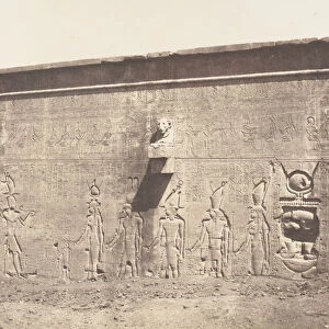Denderah (Tentyris), Temple d Athor - Face Posterieure, 1851-52