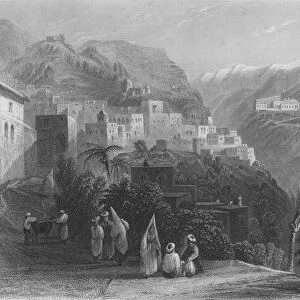 Der-El-Kamar, and the Palaces of Beteddein, 1837. Artist: Thomas Abiel Prior