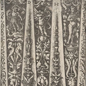 Design for the Channels of Fluted Armor, ca. 1515. Creator: Daniel Hopfer