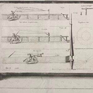 Diagram for Lance Practice, 1700s. Creator: Unknown