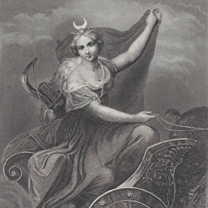 Diana on her chariot, 1832-1902. Creator: Albert Henry Payne
