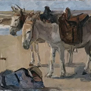 Two Donkeys, 1897-1901. Creator: Isaac Lazerus Israels