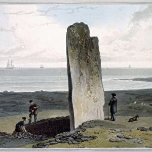 Druidical Stone at Strather near Barvas, Isle of Lewis, Hebrides, Scotland, 1820