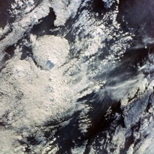 Earth from space - clouds over Mexico and Guatemala, second Space Shuttle flight, 1981