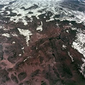 Earth from space - Las Vegas and the Mojave Desert, Nevada, USA, c1980s. Creator: NASA