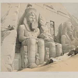 Egypt and Nubia, Volume I: The Great Temple of Aboo-Simble, Nubia, 1846. Creator: Louis Haghe