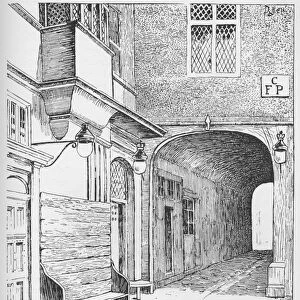 The Entrance to Speakers Ward as it appeared before the fire, c1897. Artist: William Patten