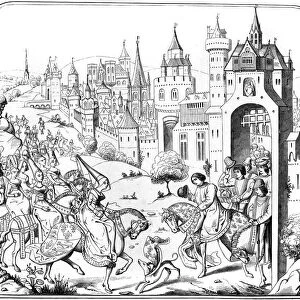 The entry of Queen Isabel into Paris, 15th century (1849)