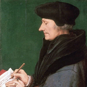 Erasmus of Rotterdam, 1523. Artist: Hans Holbein the Younger