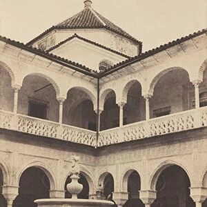 Espagne. Seville, Cour de la Maison Du Duc De Medina Celi dite Maison de Pilate, 1853