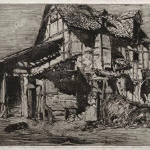 Twelve Etchings from Nature: The Unsafe Tenement, 1858. Creator: James McNeill Whistler (American