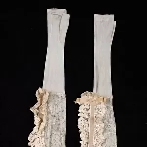 Evening mitts, American, ca. 1880. Creator: Unknown