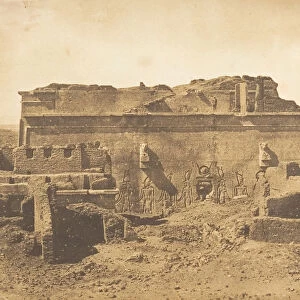 Facade posterieure de grande Temple de Denderah (Tentyris), 1849-50