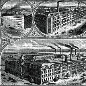 The factories of the Singer Manufacturing Company, c1880