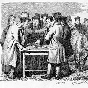 Fair Gamblers, early 19th century. Artist: Walter Geikie