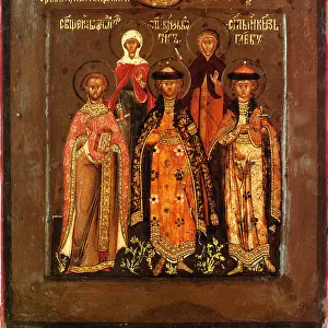 Family icon of the Tsar Boris Godunov, 1598-1605. Artist: Chirin, Prokopy Ivanovich (?-1621 / 1623)