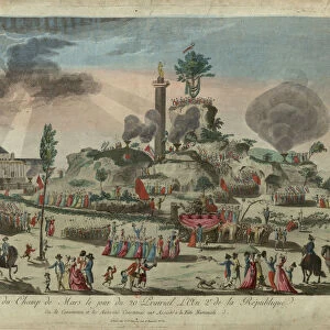 The Festival of the Supreme Being at the Field of Mars, 8 June 1794, 1794. Creator: Texier, G